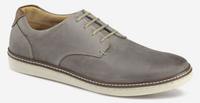 Johnston & Murphy McGuffey Plain Toe Grey Oiled Leather 25-8358