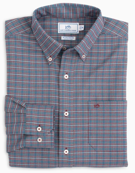 Southern Tide Plaid Flannel Inter-coastal Sport Shirt