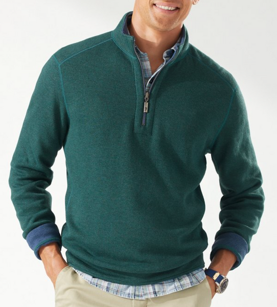 Men's Tommy Bahama Flipshore Half-Zip Reversible Sweatshirt