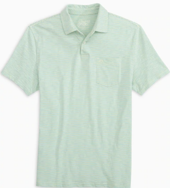 Southern Tide Pilings Stripe Sun Farer Polo