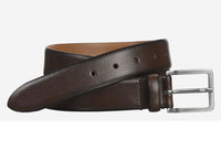 Johnston & Murphy Feather-Edge Dress Belt Brown