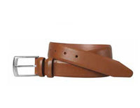 Johnston & Murphy Tan Feathered Edge Belt