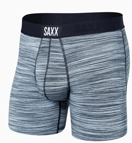 SAXX VIBE Super Soft Boxer Brief / Spacedye Heather - Blue