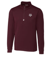 Texas A&M Aggies Cutter & Buck Traverse Stretch Quarter Zip Mens Pullover