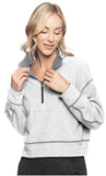 ANDREA FLEECE REVERSIBLE 1/4 ZIP