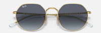 Ray-Ban Jack Lenses: Blue Gradient  +  Frame: Gold