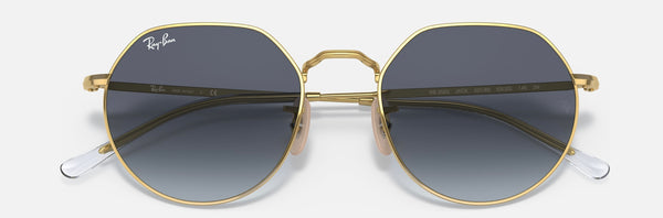 Ray-Ban Jack Lenses: Blue Gradient  +  Frame: Gold