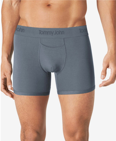 Tommy John Second Skin Boxer Brief 4” Inseam Turbulence Grey