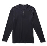 Robert Barakett Georgia LS Zip Henley Black