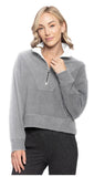 ANDREA FLEECE REVERSIBLE 1/4 ZIP