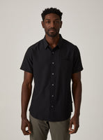 7 Diamonds Solid Grant Short Sleeve Shirt