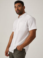 7 Diamonds Solid Grant Short Sleeve Shirt