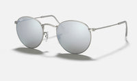 Ray-Ban ROUND FLASH LENSES Lenses: Silver Mirror  +  Frame: Silver