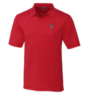 Texas Tech Red Raiders Cutter & Buck Forge Pencil Stripe Stretch Mens Polo