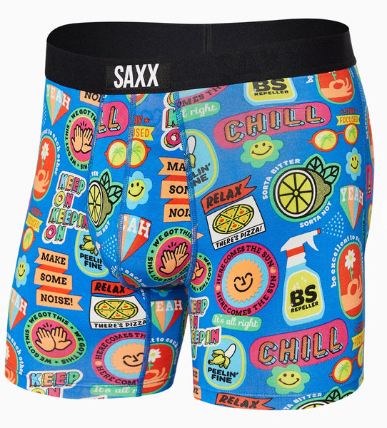 SAXX VIBE Super Soft Boxer Brief / The Bright Side - Blue