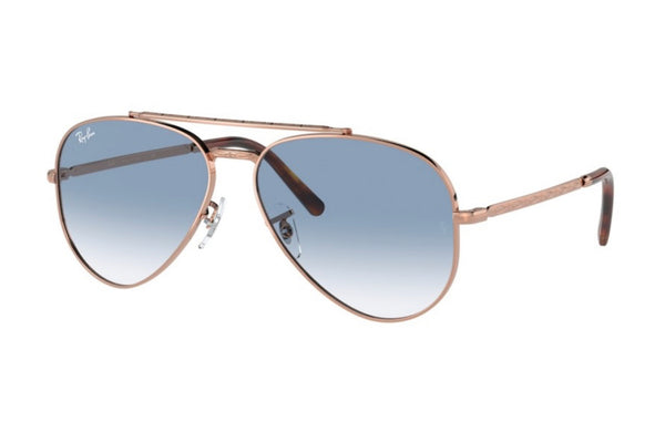 Ray-Ban NEW AVIATOR Lenses: Blue Gradient  +  Frame: Rose Gold, 3625