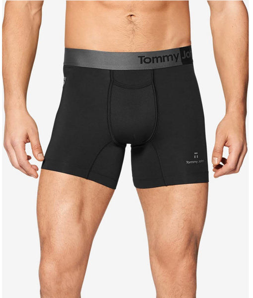 Tommy John 360 Sport Boxer Brief 6” Inseam Black