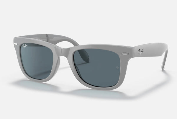 Ray-Ban WAYFARER FOLDING CLASSIC Lenses: Blue Classic  +  Frame: Grey, 4105