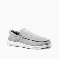 REEF CUSHION COAST SLIP ON GREY/WHITE