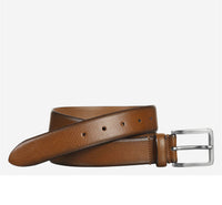 Johnston & Murphy Feather-Edge Dress Belt Tan