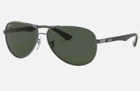 Rayban Carbon Fibre Gunmetal Dark Green