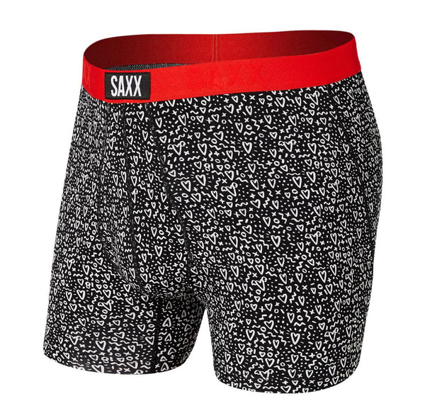 SAXX ULTRA Boxer Brief / Black Love Doodles